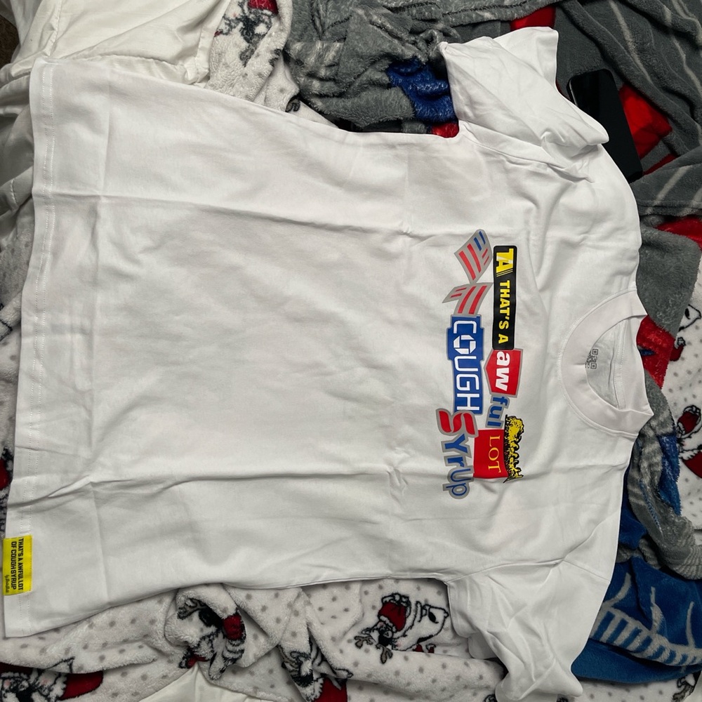 white ALOCS T shirt